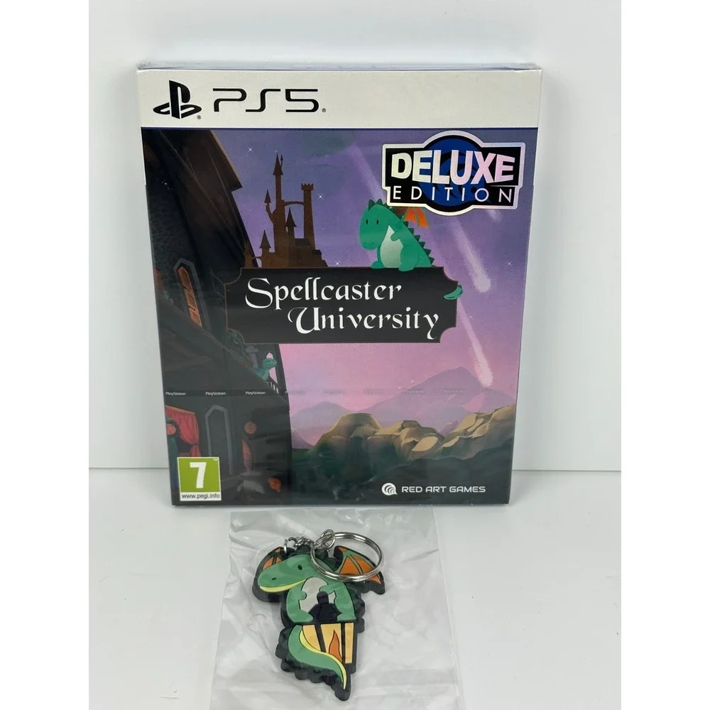 Spellcaster University Deluxe Edition PS5 PlayStation 5 w/ Keychain Rare New